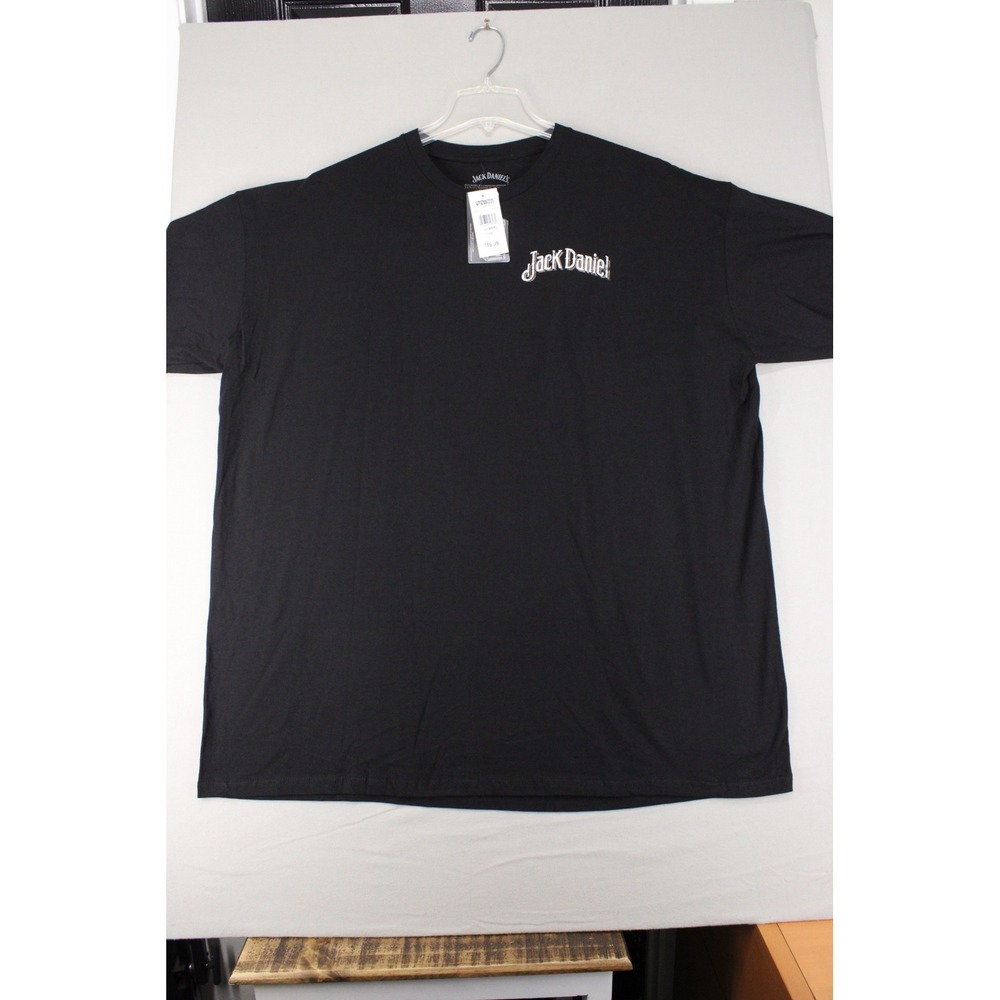 Jack Daniel's Old No 7 Whiskey T Shirt Mens 3XL NWT Black Graphic Double Sided